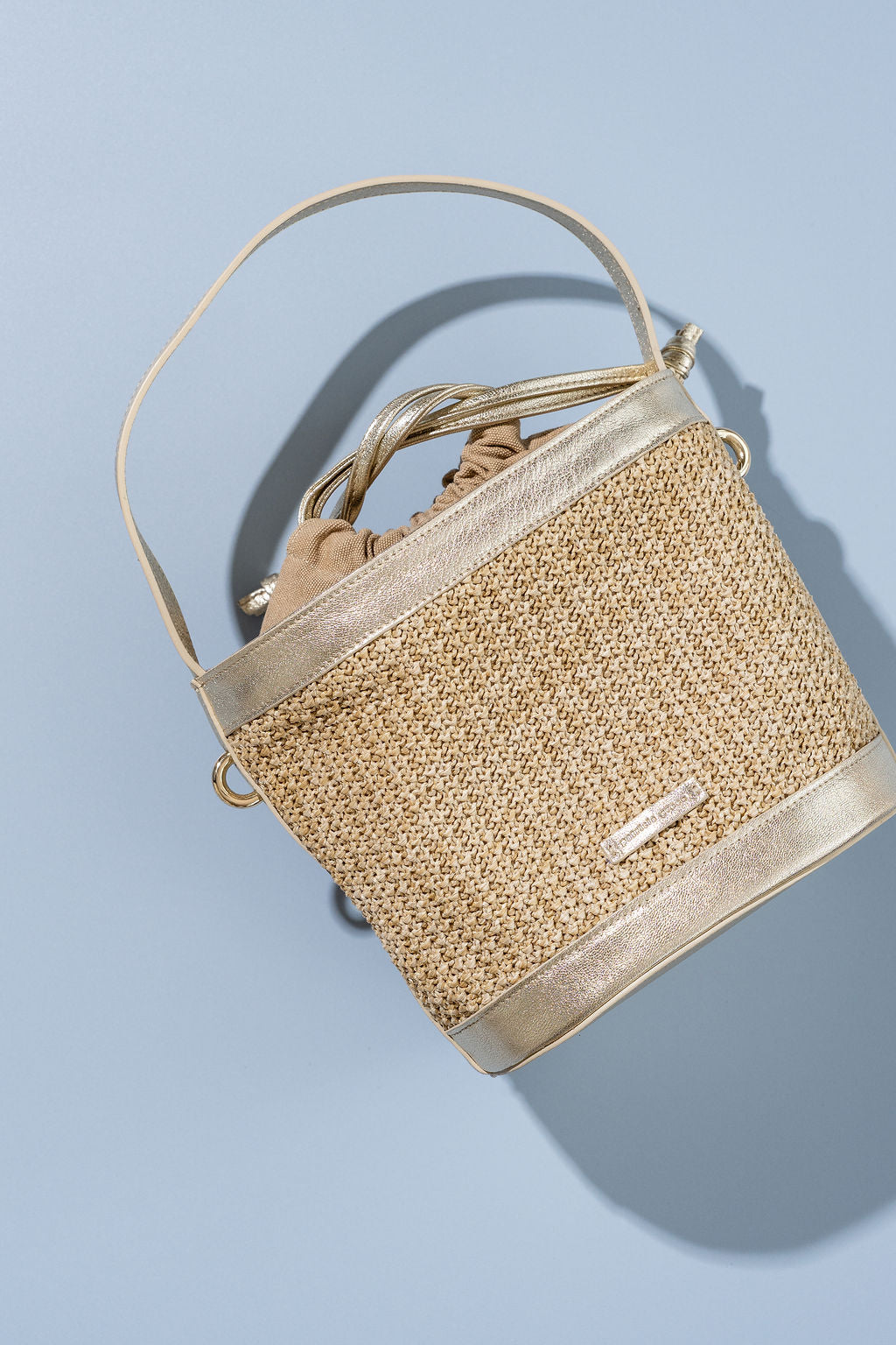 Brynn Raffia Bucket Bag