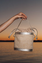 Brynn Raffia Bucket Bag