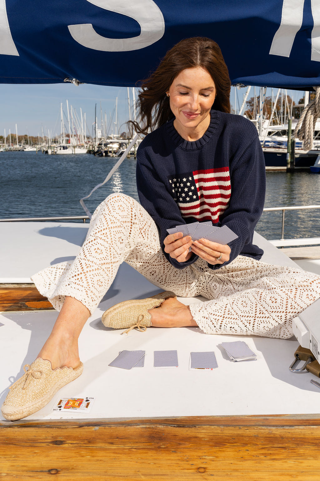 Abigail Scalloped Raffia Mule