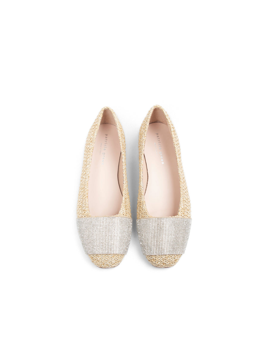 Milan Crystal Embellished Flat