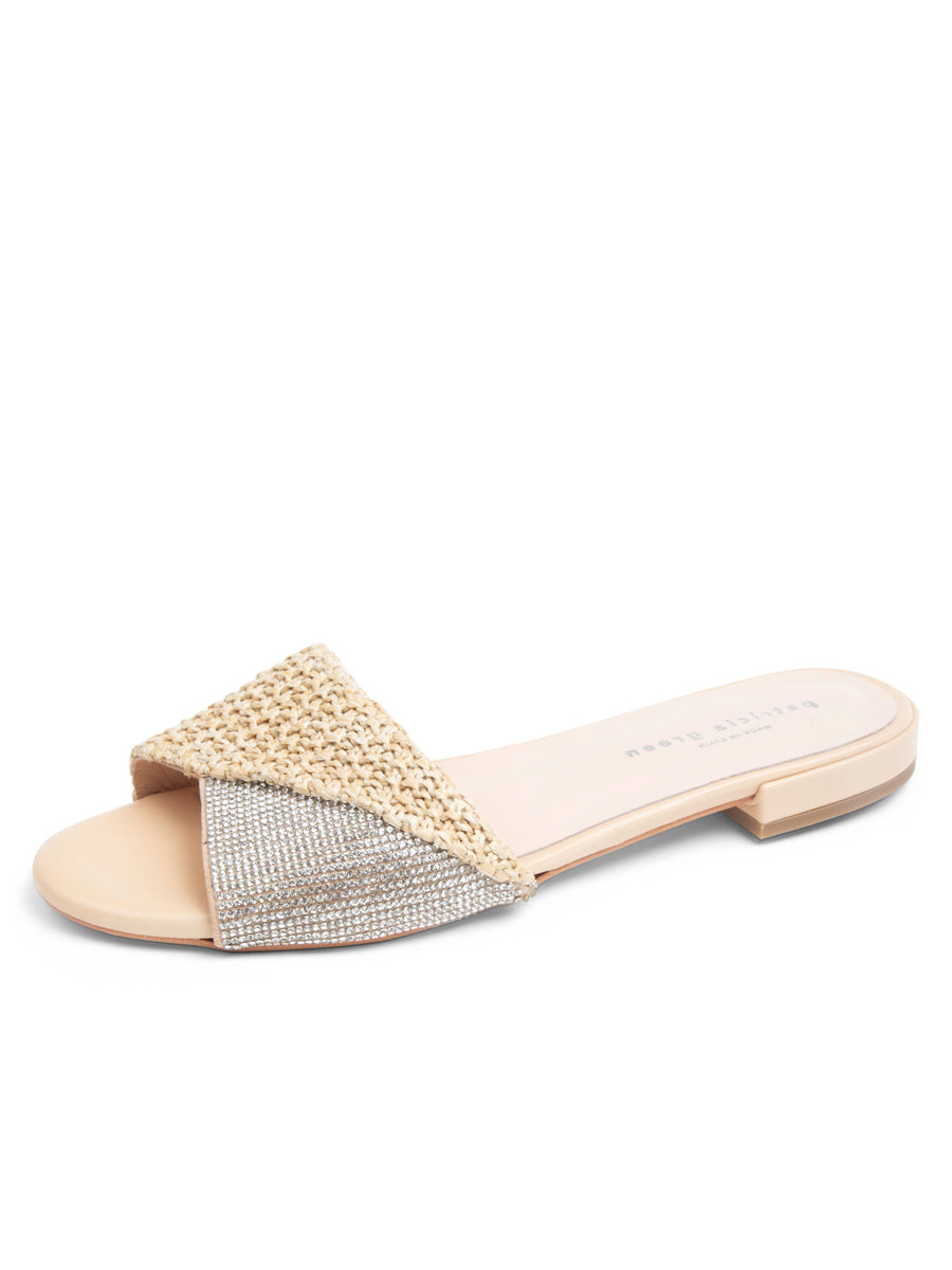 Milan Foldover Crystal Sandal