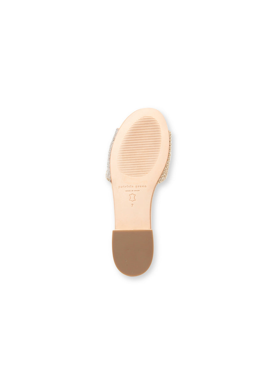 Milan Foldover Crystal Sandal