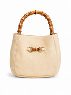 Charlotte Bamboo Top Handle Bag
