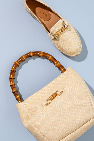 Charlotte Bamboo Top Handle Bag Alternate View