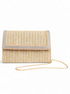 Milan Raffia and Crystal Clutch