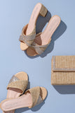 Milan Crystal Block Heel