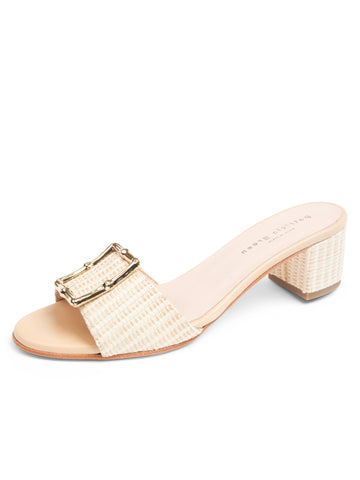 Riviera Bamboo Block Heel Sandal