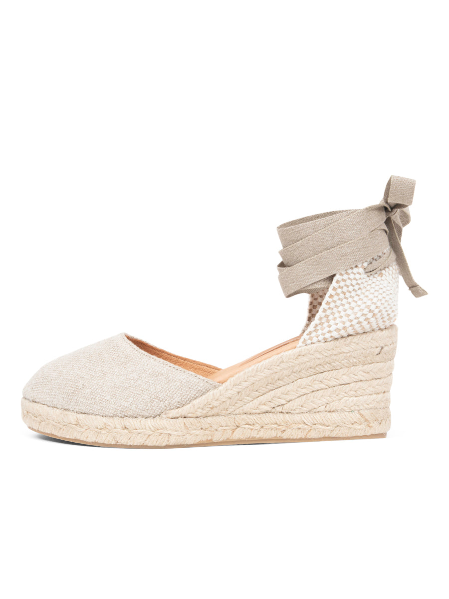 Leon Closed Toe Lace Up Espadrille