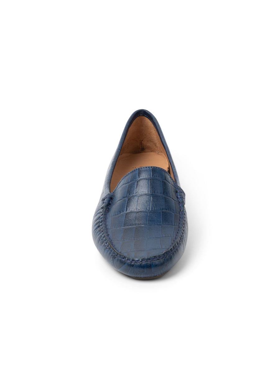 Jillian Driving Moccasin in Crocodile
