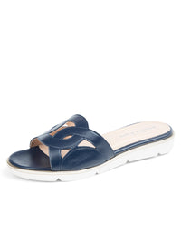 Navy Leather