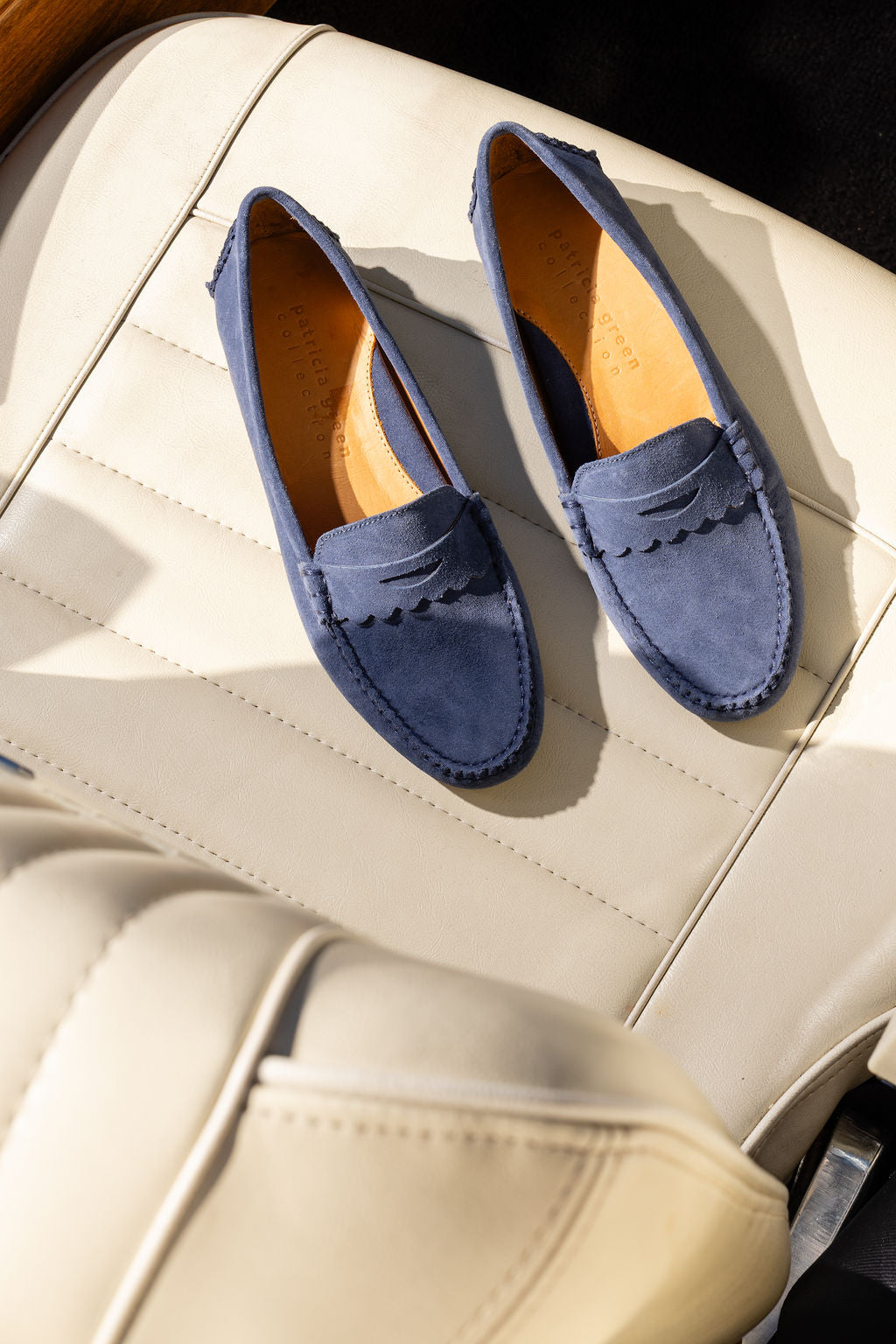 Janet Scalloped Penny Loafer Driving Shoe