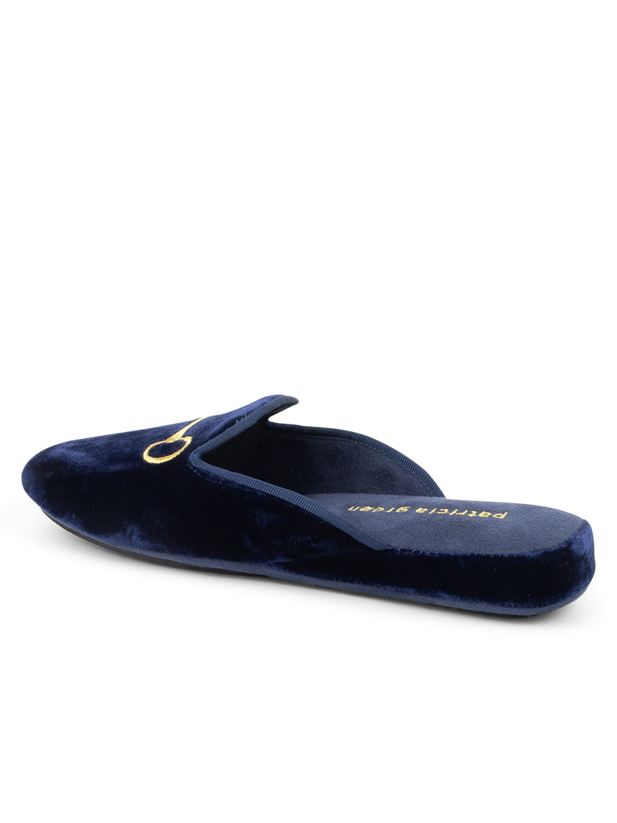 Milano Embroidered Velvet Slipper