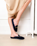 Milano Embroidered Velvet Slipper
