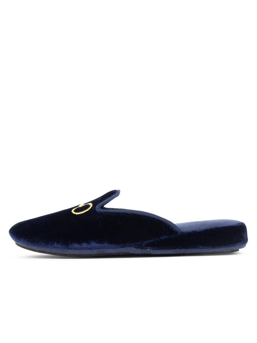 Milano Embroidered Velvet Slipper
