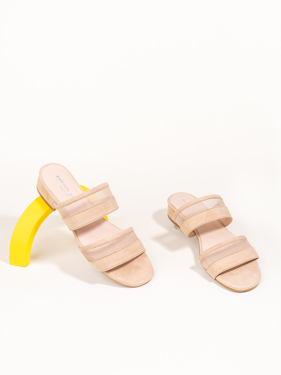 Belle Double Strap Sandal with Mesh