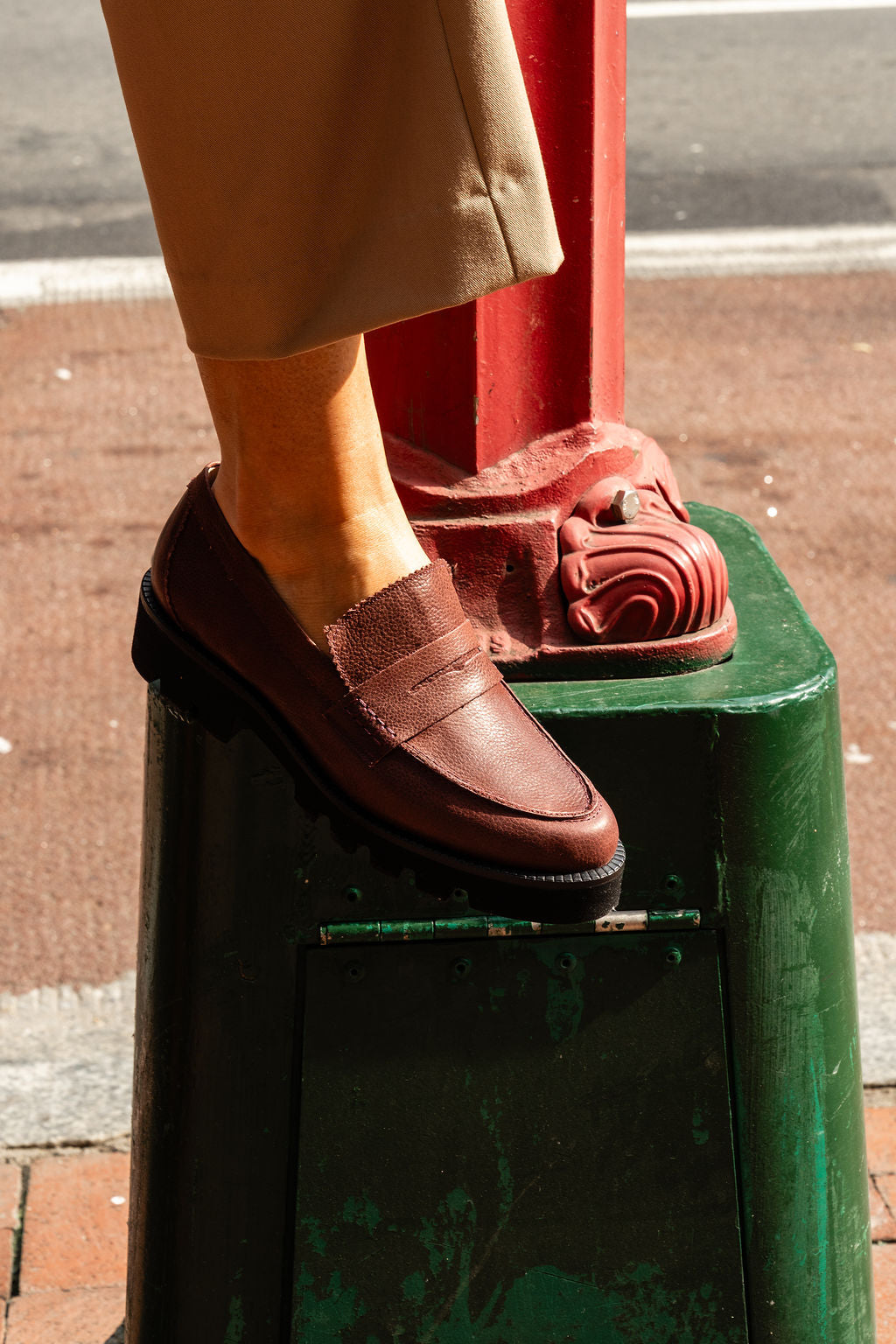 Vince Lug Sole Penny Loafer