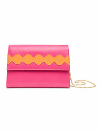 Pink/Orange Leather