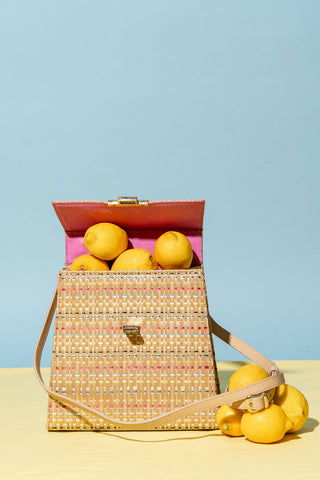 Bennett Raffia Top Handle Bag Alternate View