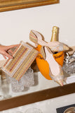 Milan Raffia and Crystal Clutch