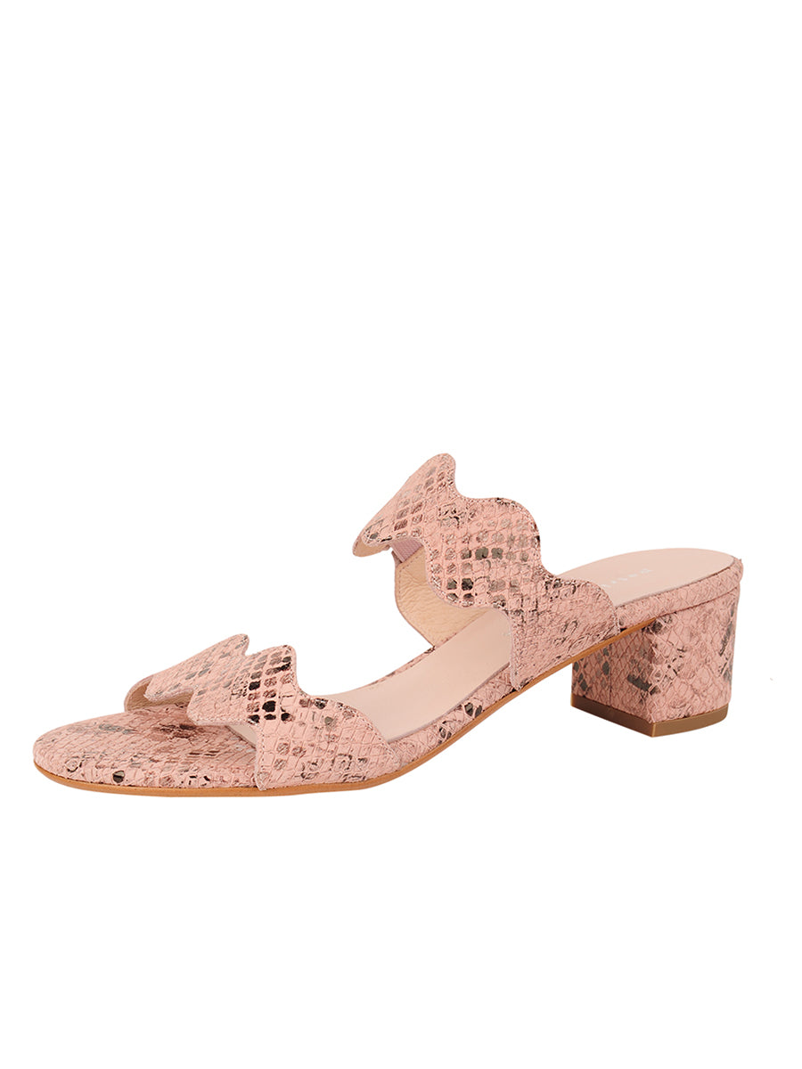 Palm Beach Python Scalloped Sandal
