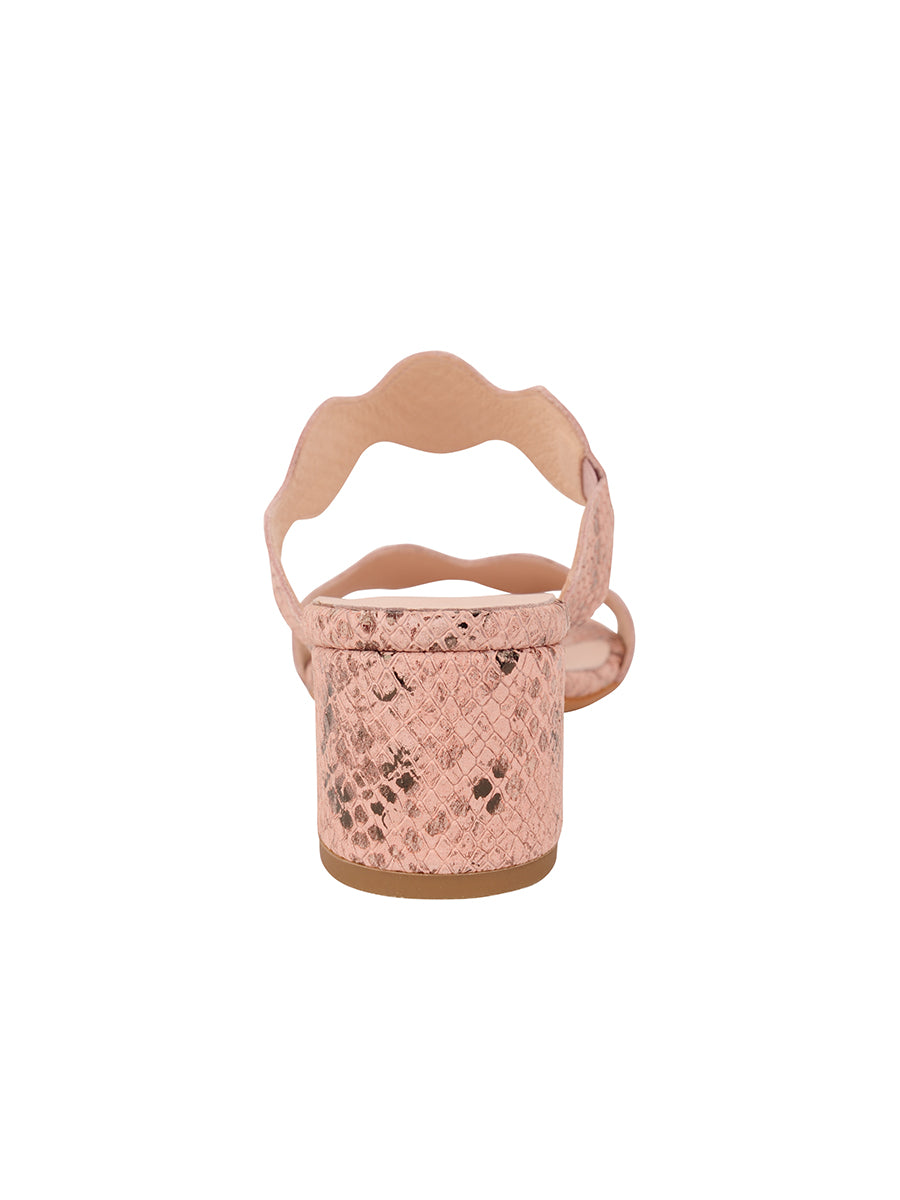 Palm Beach Python Scalloped Sandal