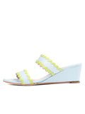Panama Scalloped Trim Wedge