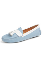 Sky Blue/White Leather Color