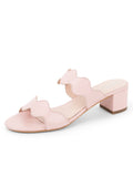 Palm Beach Block Heel Scalloped Sandal