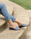 Siesta Swirled Raffia Wedge