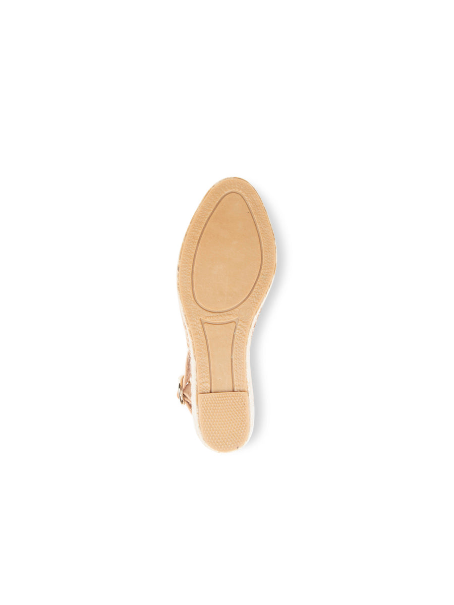 Stella Peep Toe Espadrille with Buckle