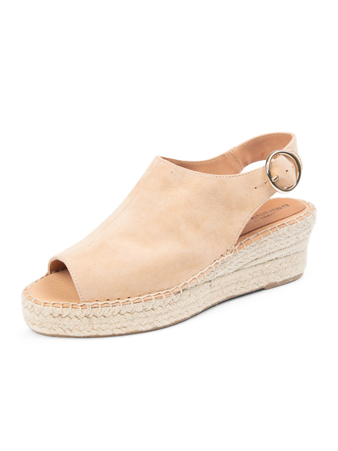 Stella Peep Toe Espadrille with Buckle