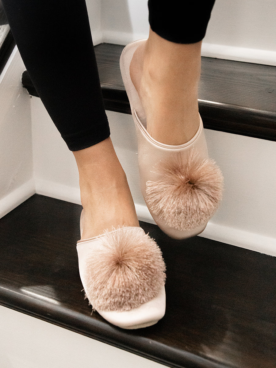 Cathy Satin Slipper