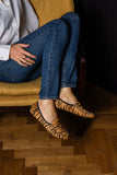 Jillian Driving Moccasin in Haircalf