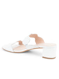 Palm Beach Block Heel Scalloped Sandal