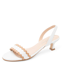 White/Nude Leather