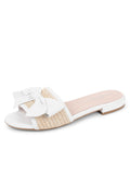 St. Tropez Raffia Slide Sandal