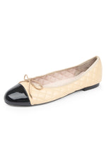 Beige/Black Patent Color