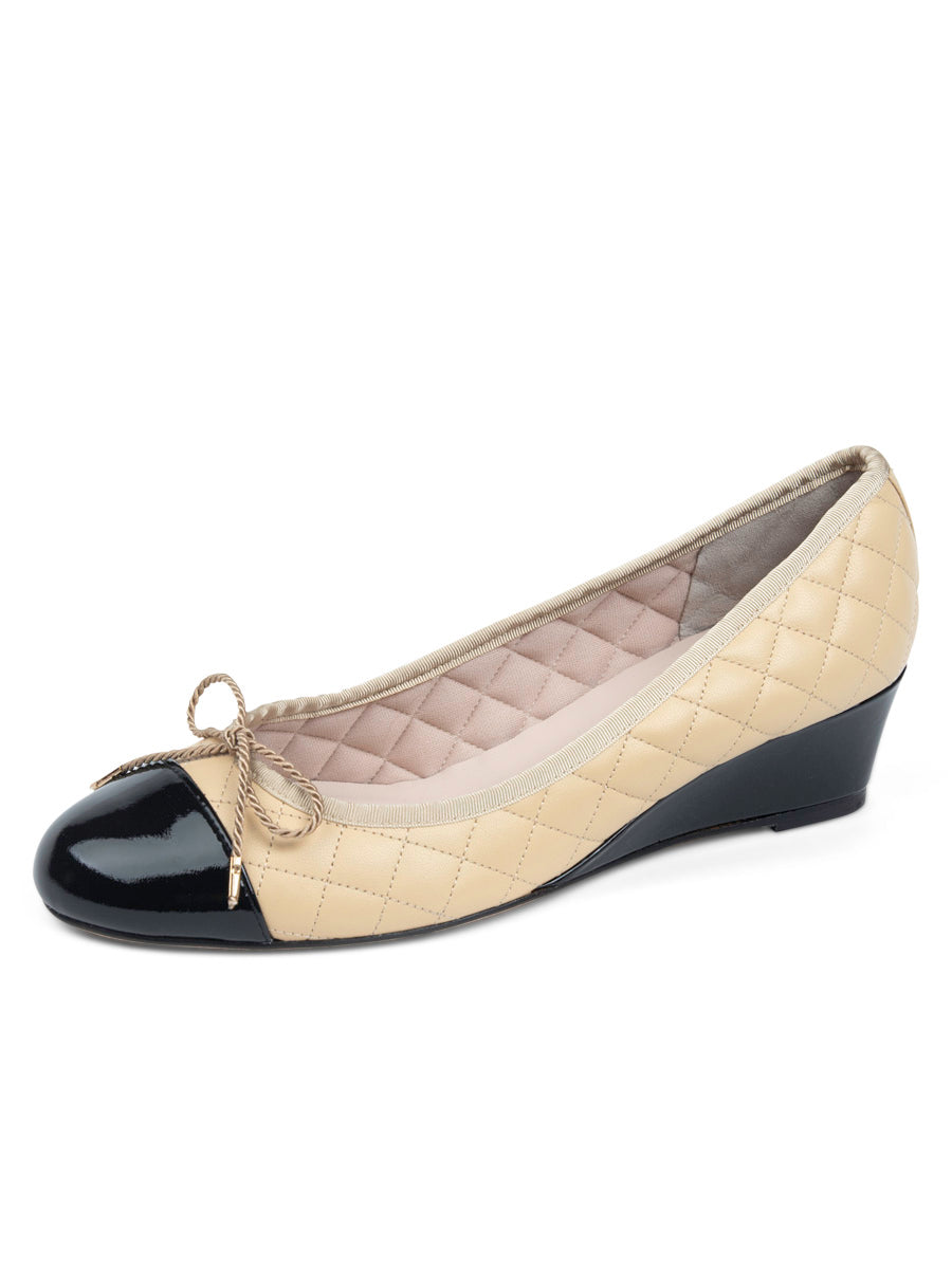 Nice Quilted Leather Wedge