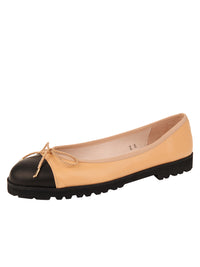 Black/Beige Nappa Leather
