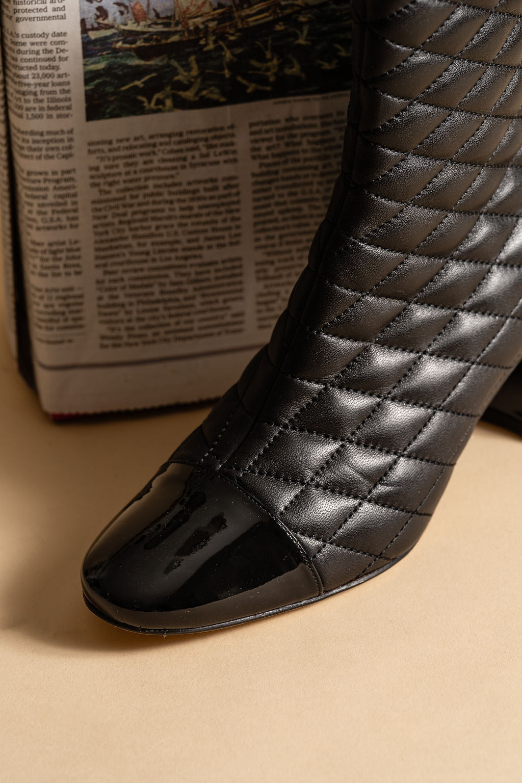 Tina Quilted Leather Boot