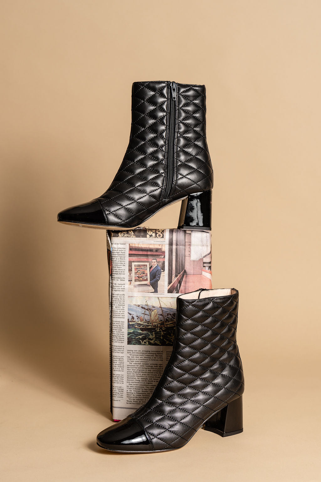 Tina Quilted Leather Boot