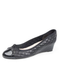 Nice Quilted Leather Wedge