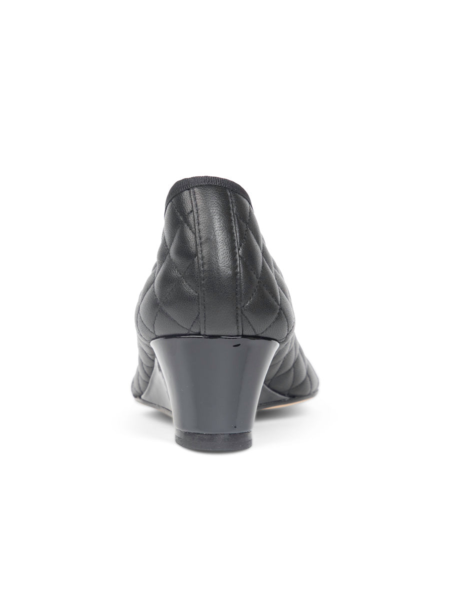 Nice Quilted Leather Wedge
