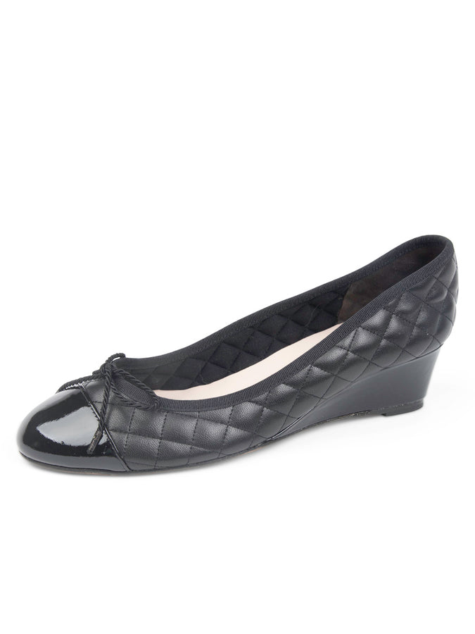 Nice Quilted Leather Wedge