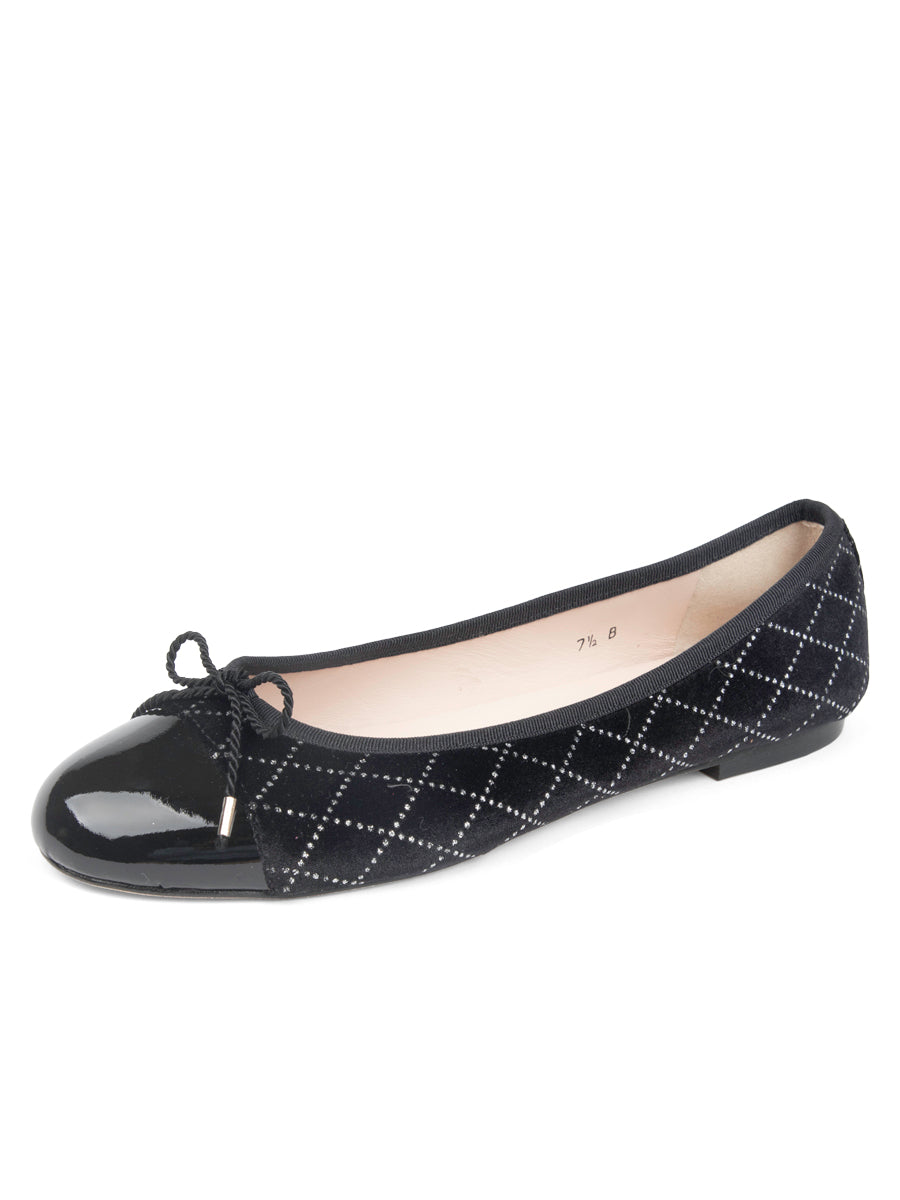 Best Crystal Ballet Flat with Leather Sole