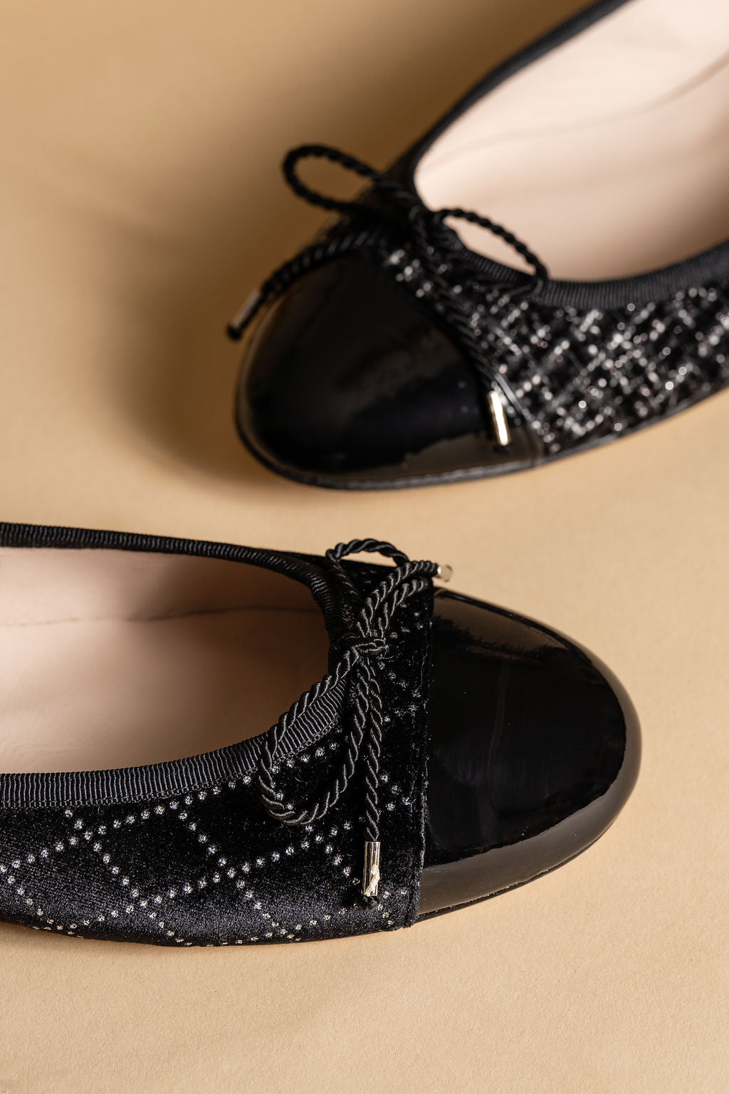 Best Crystal Ballet Flat with Leather Sole