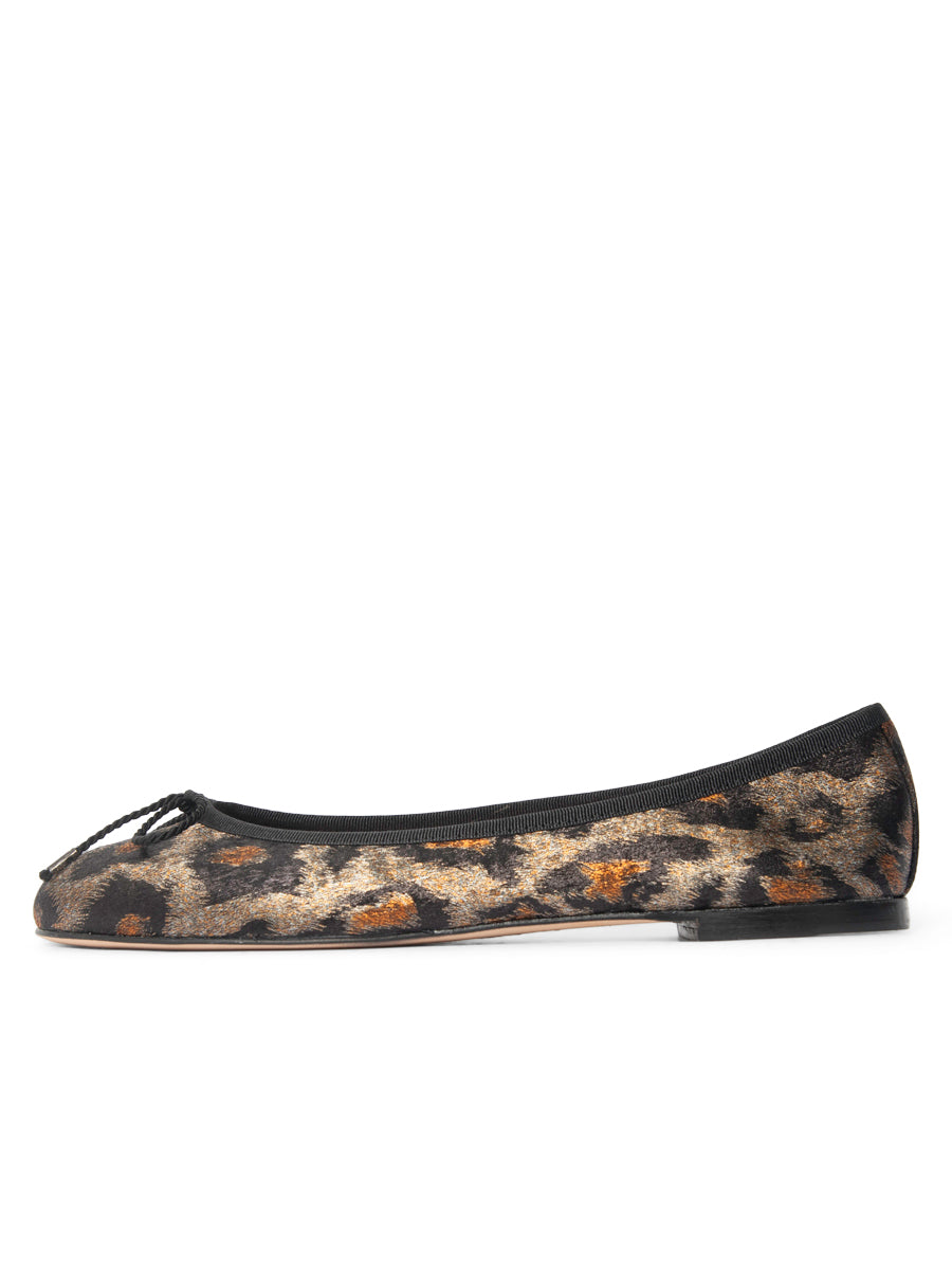 Best Leopard Ballet Flat with Leather Sole