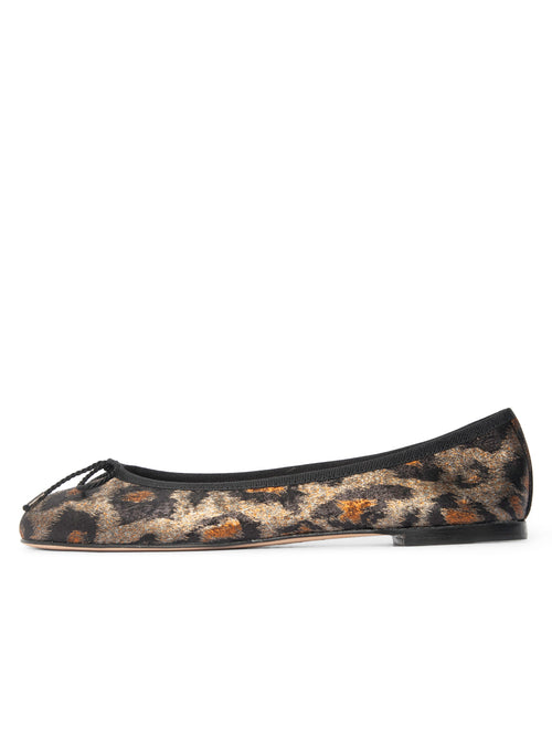 Best Leopard Ballet Flat with Leather Sole