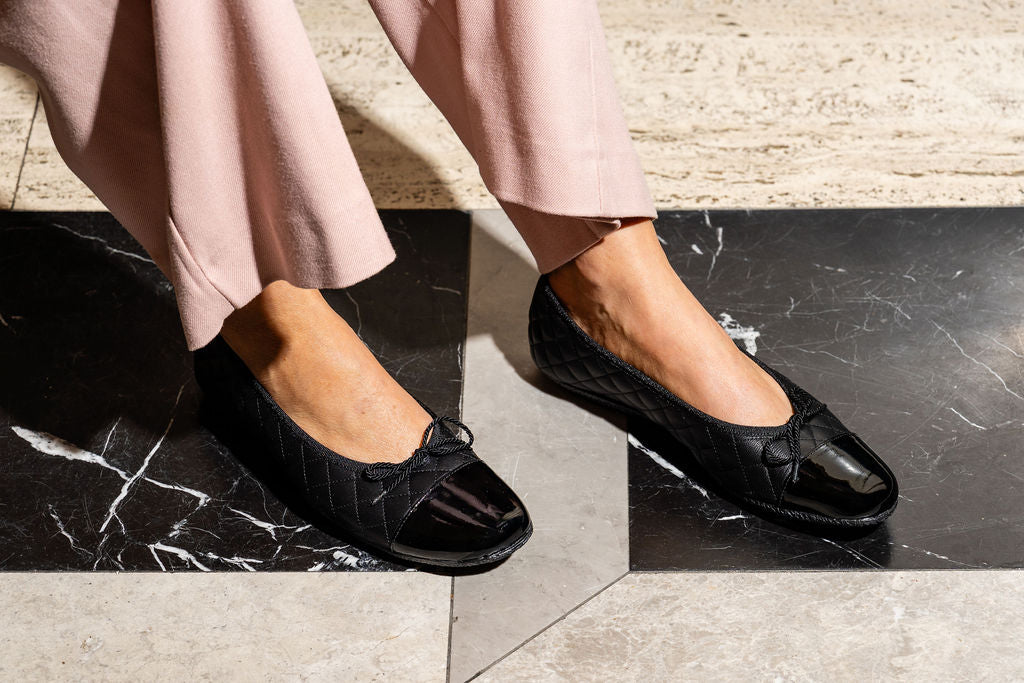 Cozy Quilted Leather Ballet Flat