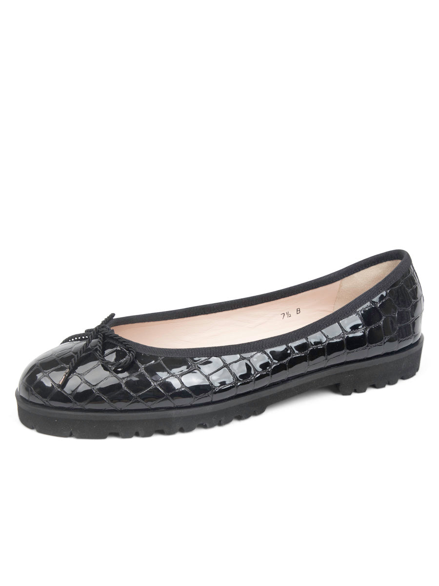Bravo Lug Sole Ballet in Crocodile